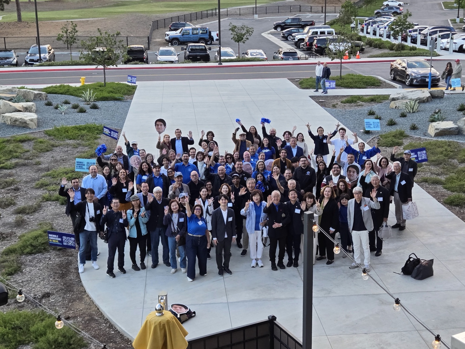 MASCA, ACA, city officials, and community supporters gathered outdoors in Montebello