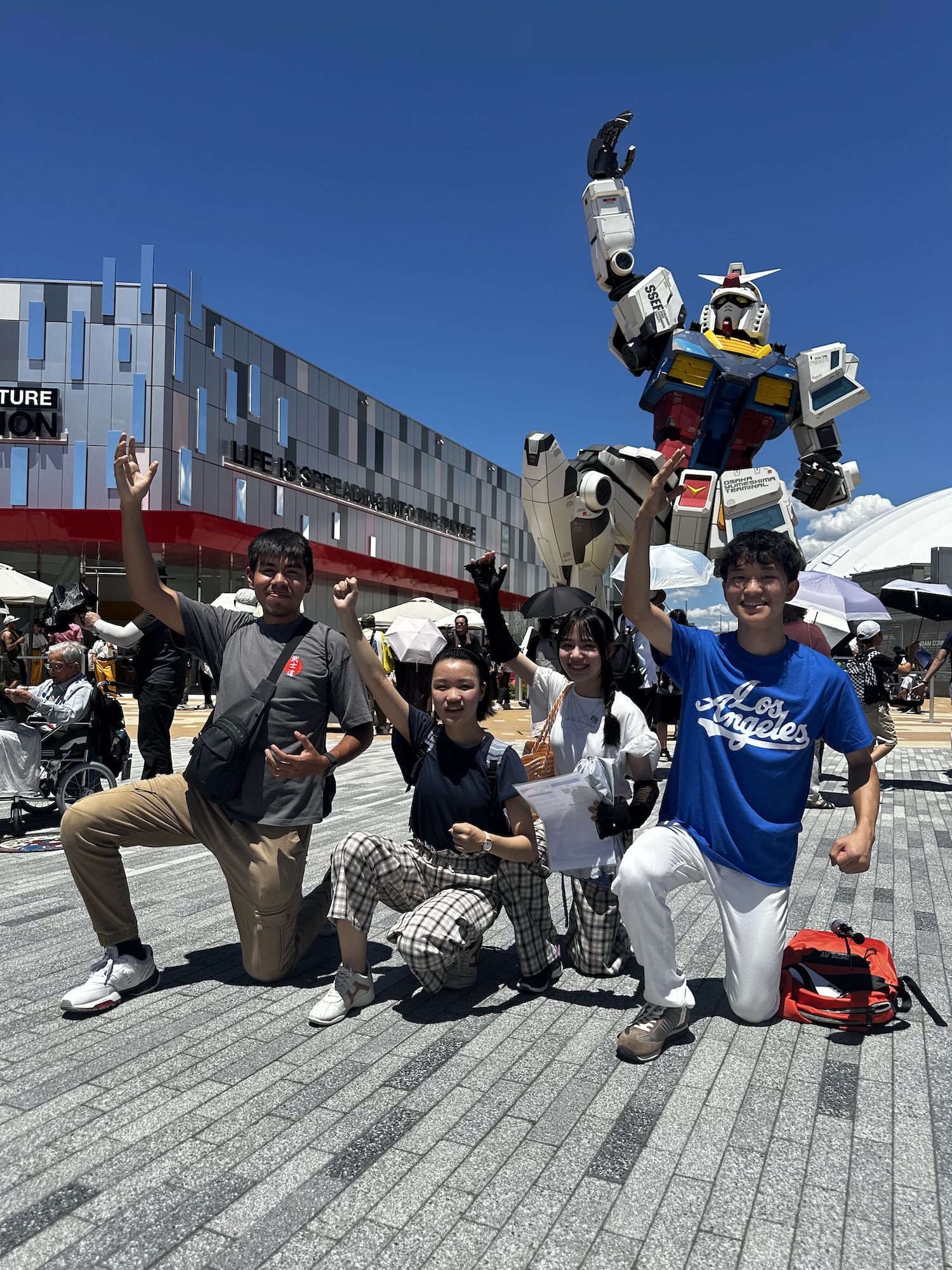 Student ambassadors participating in a cultural exchange
